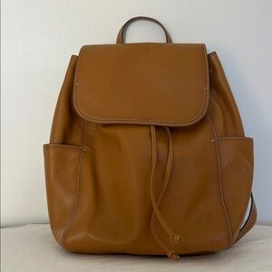 Fry Brown Leather Backpack